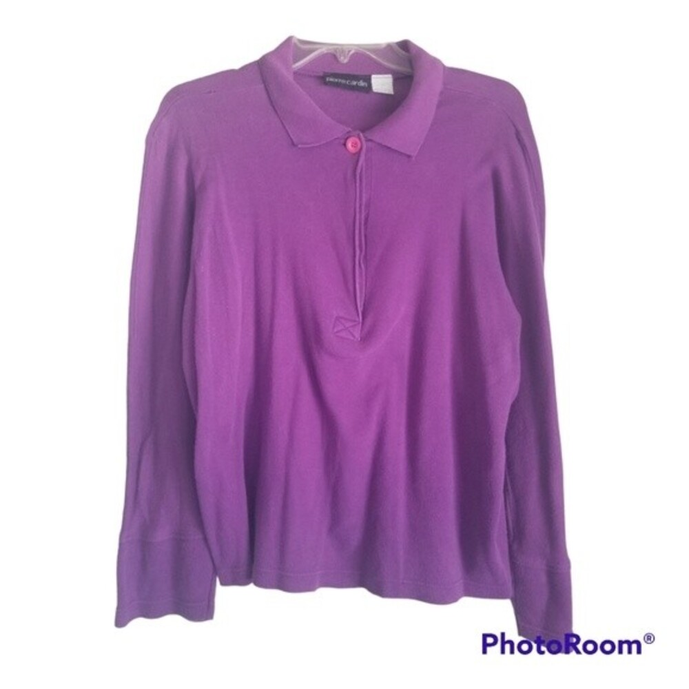 Pierre Cardin Pink/Purple Long Sleeve Shirt Size Large